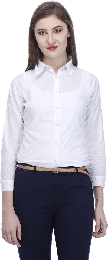 formal white top for ladies