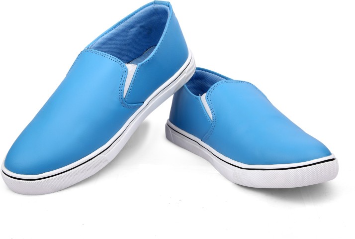 navy blue slip on shoes