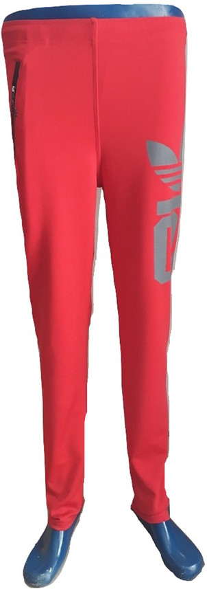 Solid Men \u0026 Women Red Track Pants 