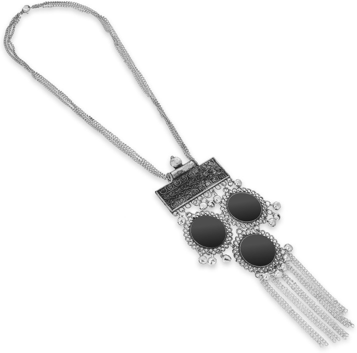 LUXOR Long Chain Oxidised Silver 
