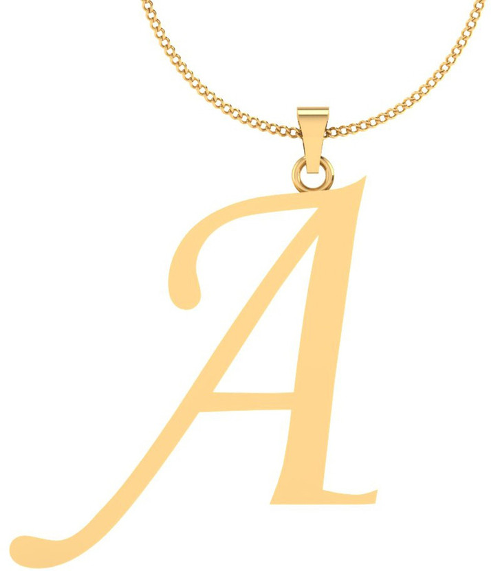A alphabet gold pendant Clearance