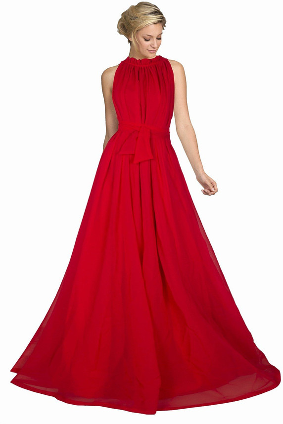 red gown flipkart