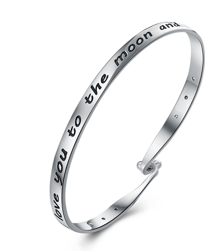 yellow chimes stainless steel rhodium bracelet