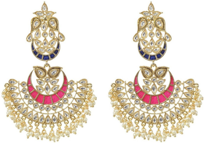 Buy Smartcraft Double Kundan Earring 