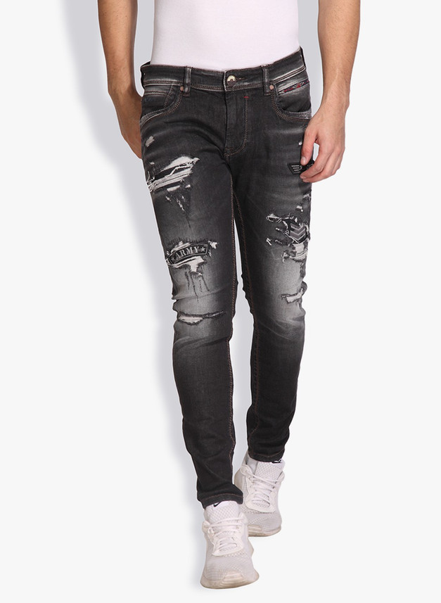ROOKIES Skinny Men Black Jeans - Buy 