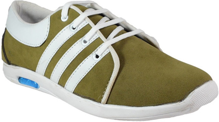 green colour casual shoes