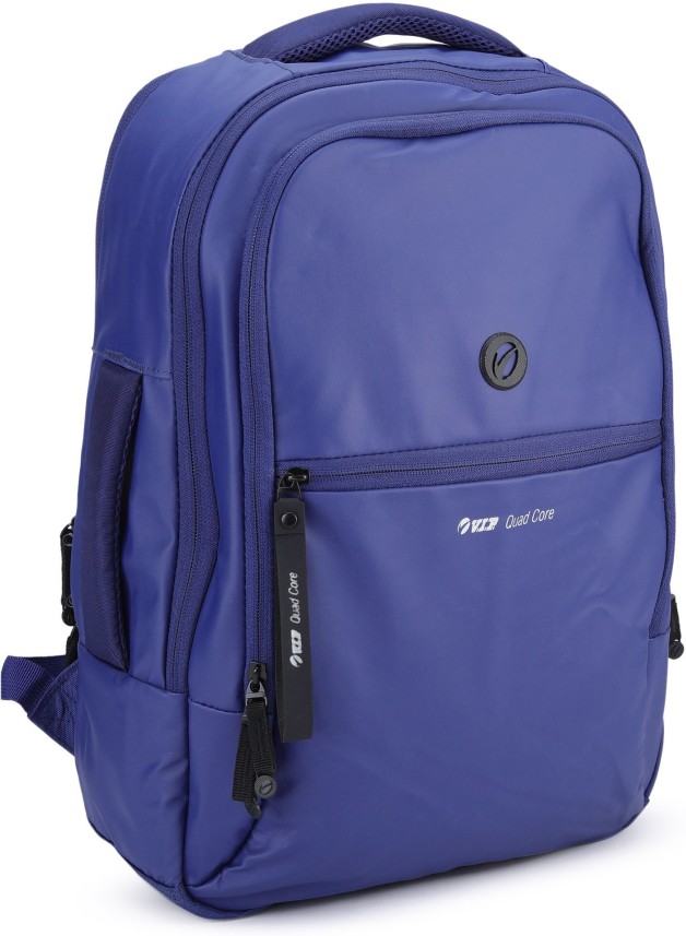 blue and purple backpack