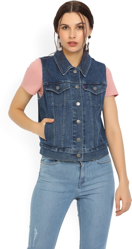 levi's sleeveless denim jacket