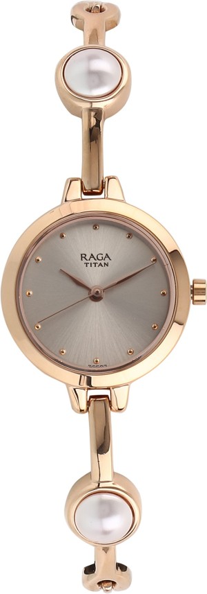 titan raga rose gold flipkart