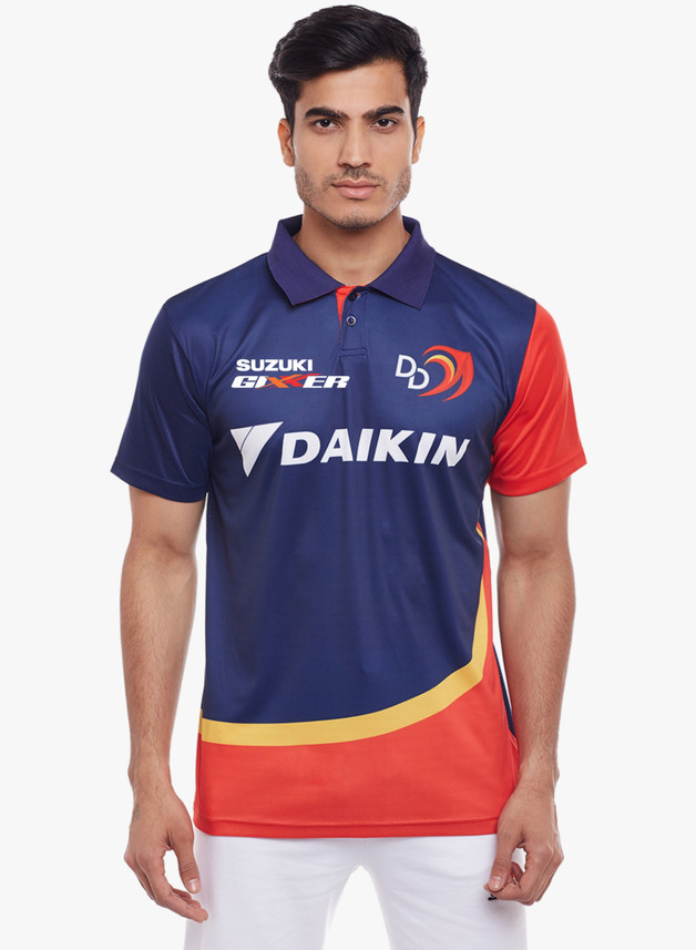 Delhi Daredevils Printed Men Polo Neck 