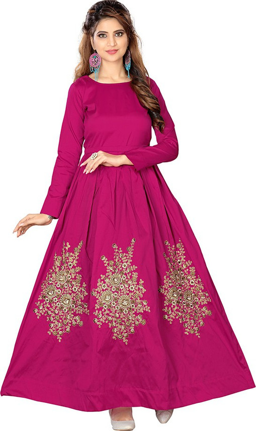 flipkart pink gown