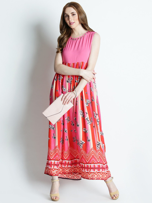 akkriti by pantaloons women's maxi dress