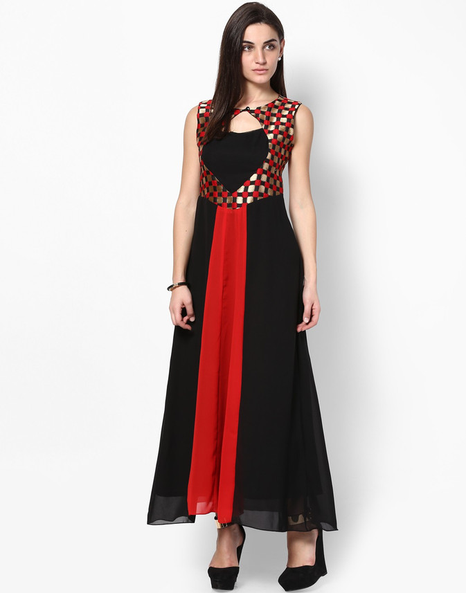 flipkart athena women's maxi dress