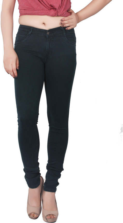 dark green jeans womens
