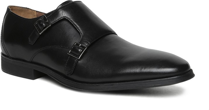 clarks monk strap shoes