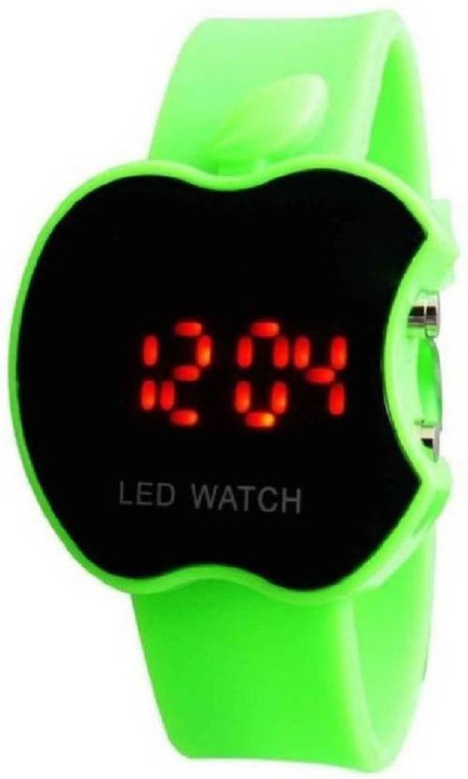 swan For Boys \u0026 Girls Digital Watch - For Boys \u0026 Girls - Buy swan For Boys  \u0026 Girls Digital Watch - For Boys \u0026 Girls Digital Green Dial Apple Shape  Watch