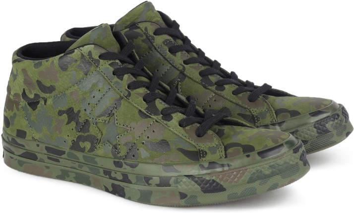 Converse One Star Camo Mid Sneakers For 