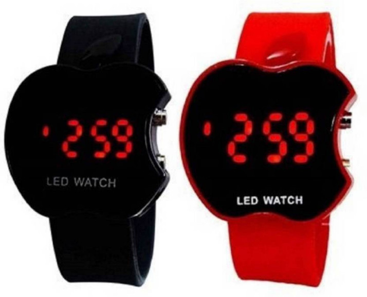 swan For Boys Digital Watch - For Boys \u0026 Girls - Buy swan For Boys Digital  Watch - For Boys \u0026 Girls Digital Black Dial Apple Shape Combo Watch Online  at Best