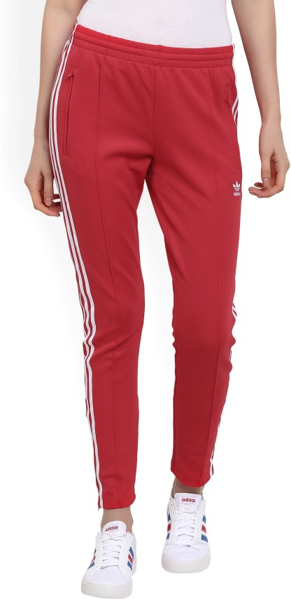 red and white adidas pants womens