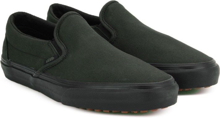 mens black slip on vans