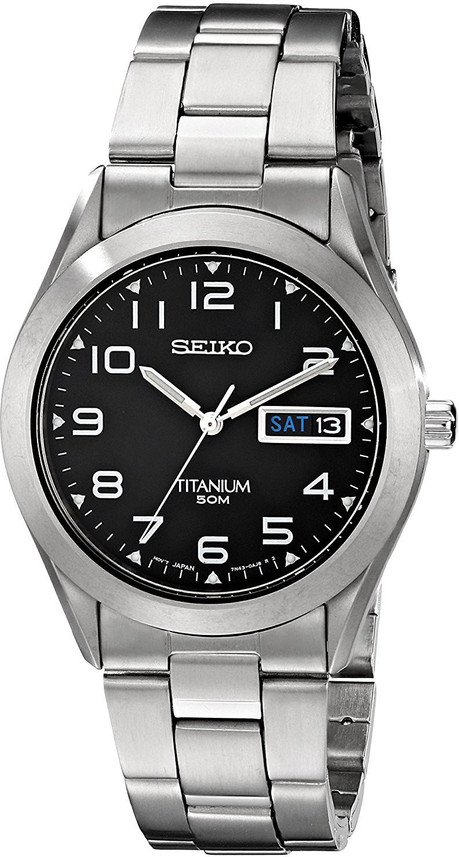 seiko black titanium watch