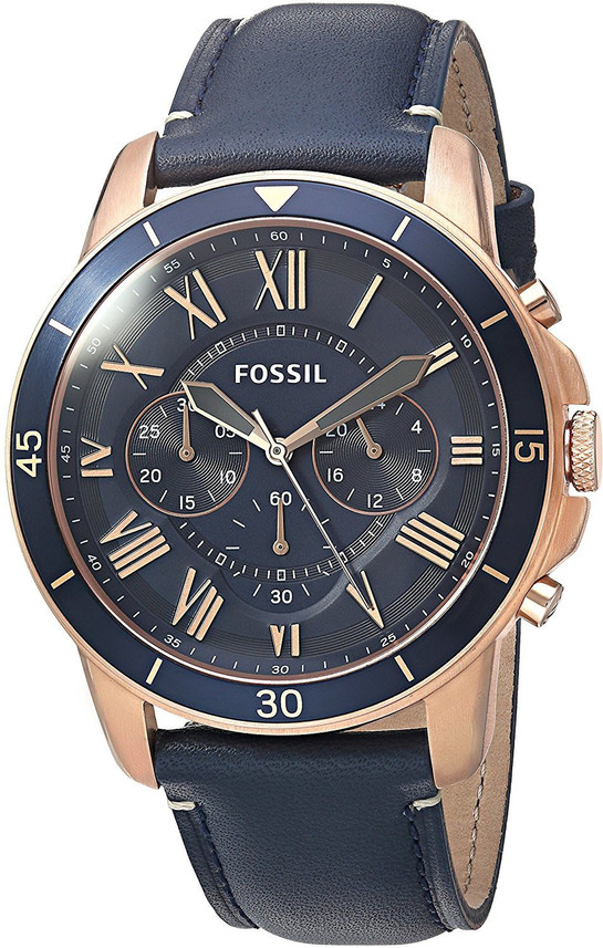 grant sport chronograph luggage leather watch
