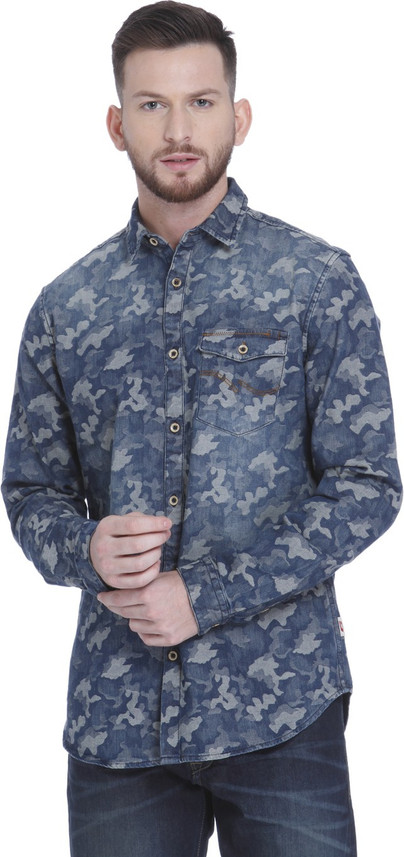 JACK \u0026 JONES Men Military Camouflage 
