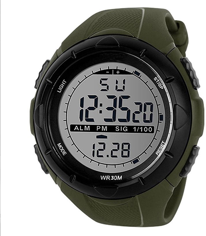 xiaomi twentyseventeen outdoor electronic sport watch dial dual time display