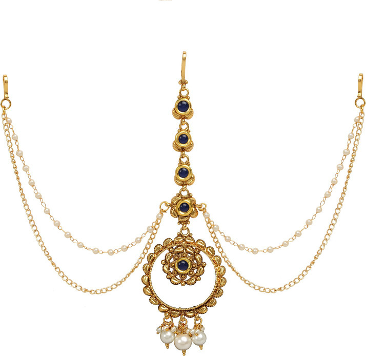 earrings with maang tikka flipkart
