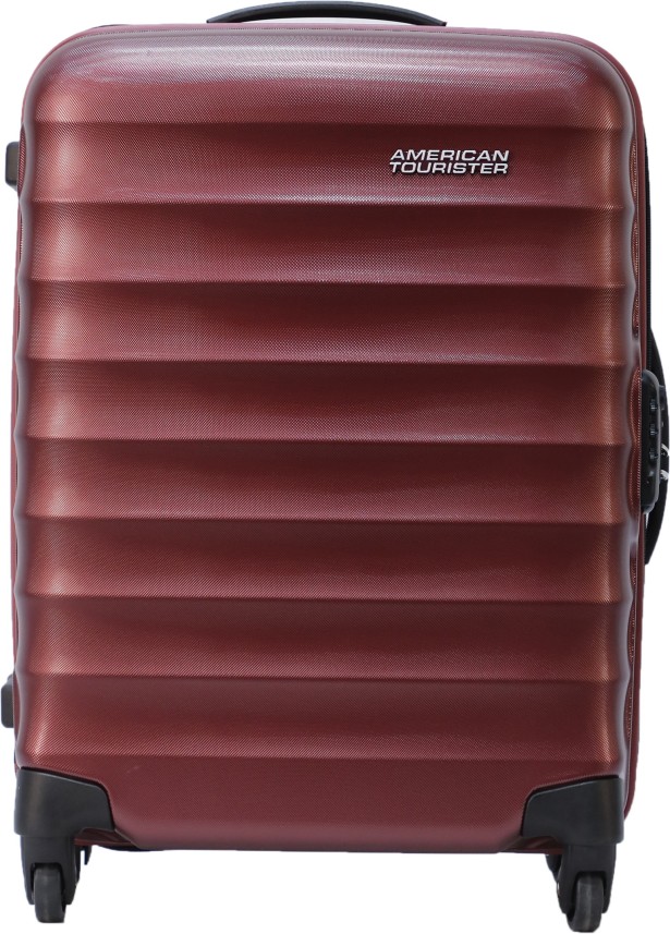 american tourister red trolley bag