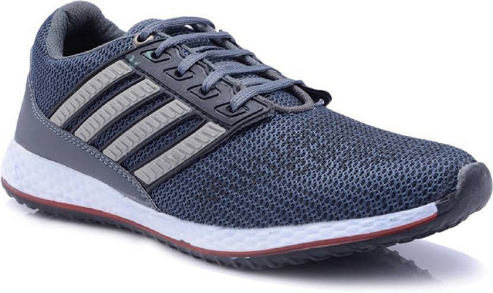 aadi men's black mesh running sport shoes