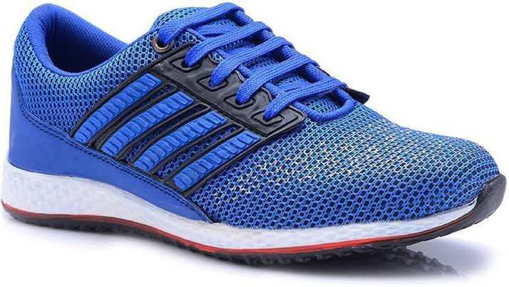 aadi men's black mesh running sport shoes