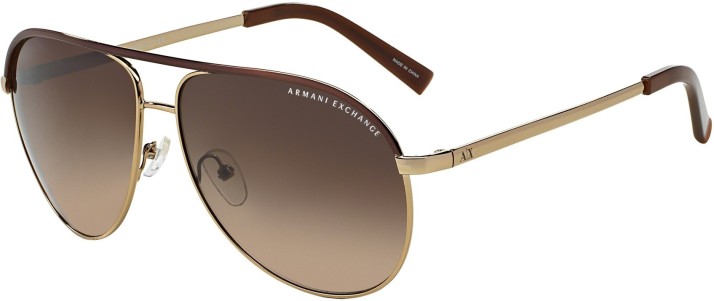 armani exchange aviator sunglasses