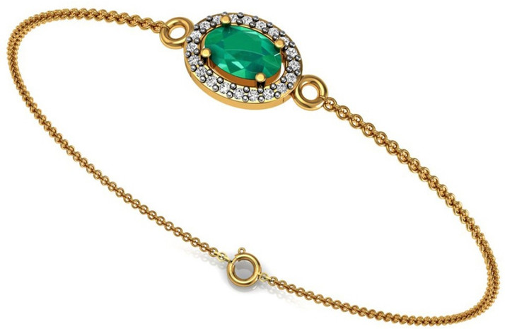 Vannajewels Emerald Chain Bracelet 