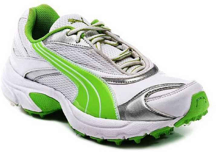 Puma Lithium Rubber Ind White Jasm Cricket Shoes Running Shoes For