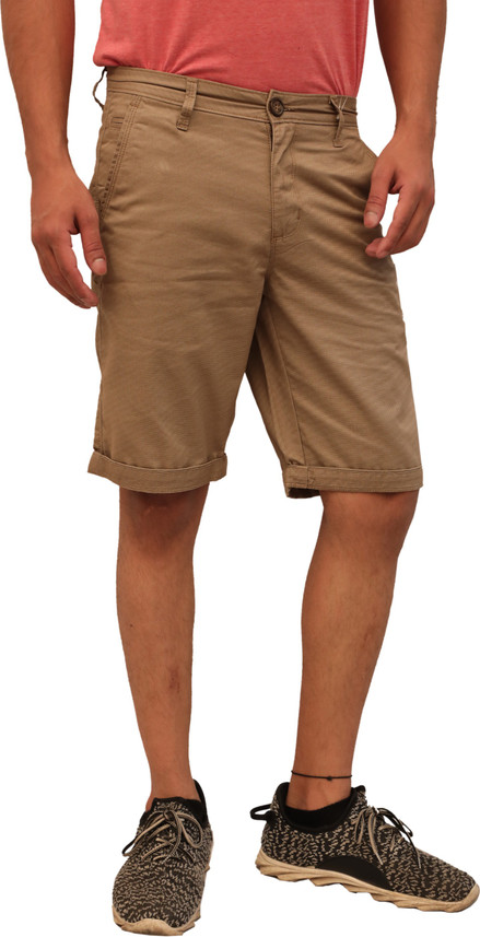 FBB Printed Men Brown Chino Shorts 