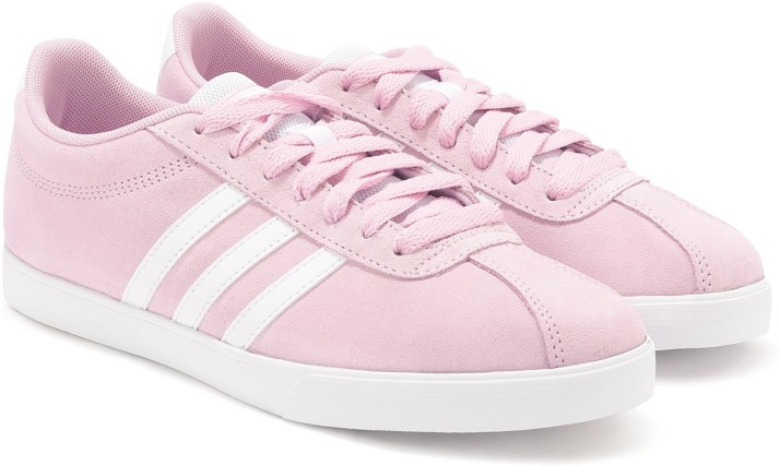 pink adidas courtset