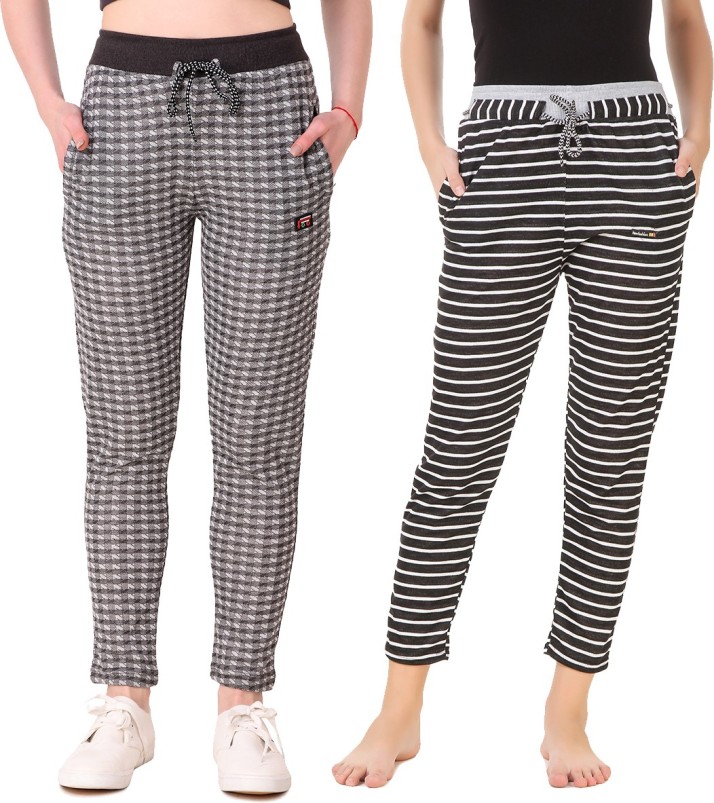 checkered track pants womens