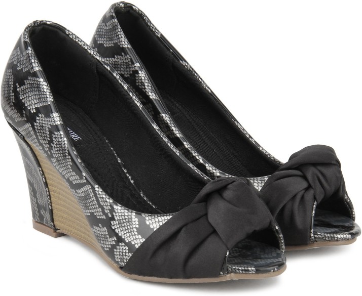 SHOE COUTURE Women Black Wedges - Buy 