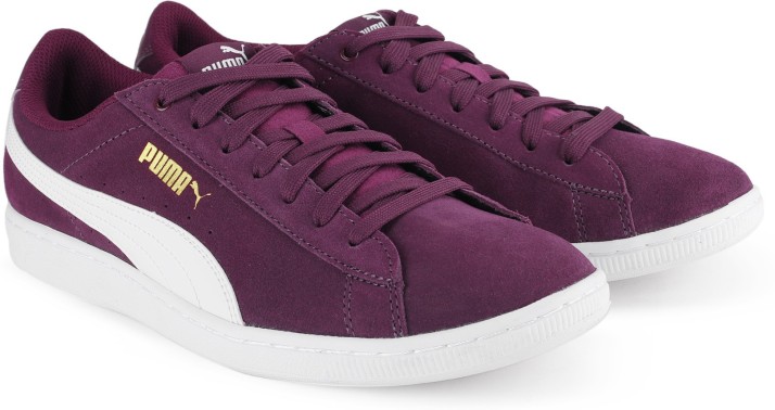 womens purple puma sneakers