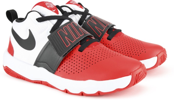 red nike velcro shoes