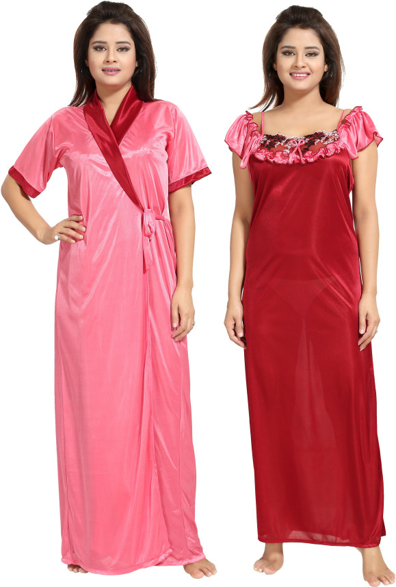 satin nighty flipkart