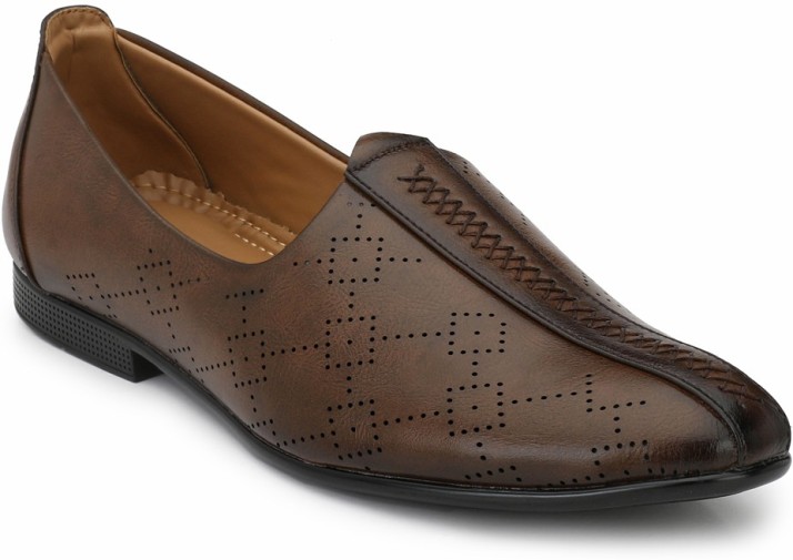 Levanse Leather Formal Shoes Slip On 