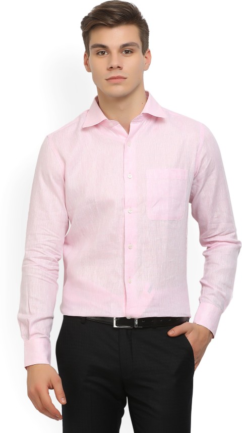 pink formal shirt mens