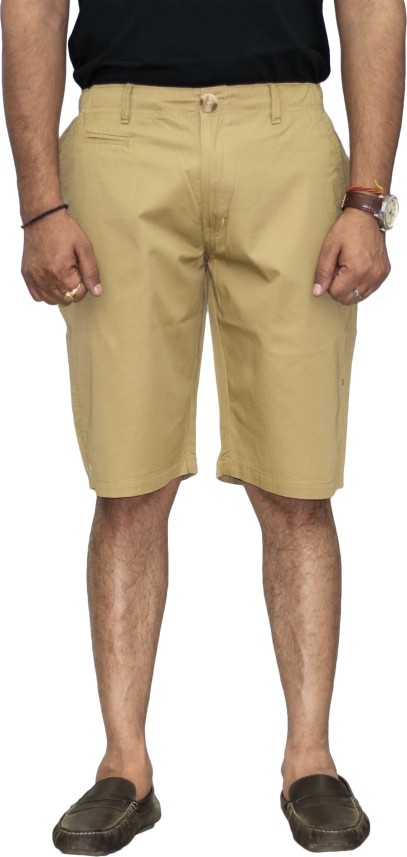 mens mustard chino shorts