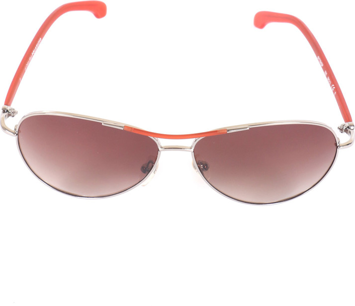 calvin klein women's aviator sunglasses