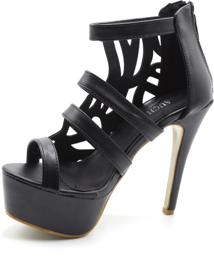 Brauch Women Black Heels - Buy Brauch 