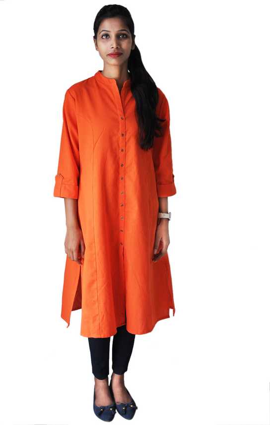 Mistletoe Mia Women A-line Orange Dress - Buy Mistletoe Mia Women A-line Orange Dress Online at Best Prices in India | Flipkart.com