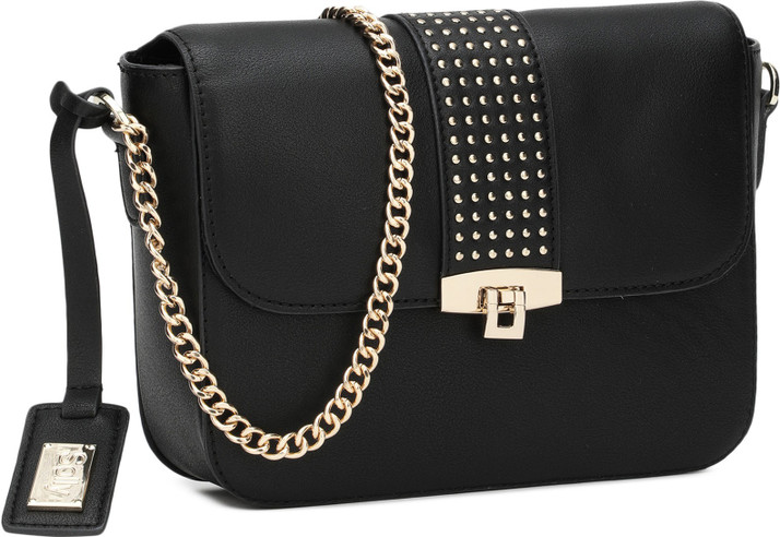 allen solly black sling bag