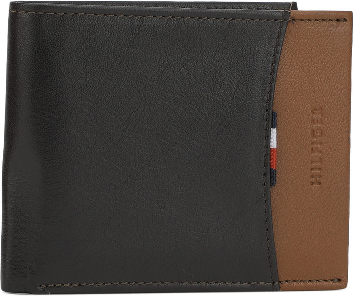 tommy hilfiger leather brown casual regular wallet